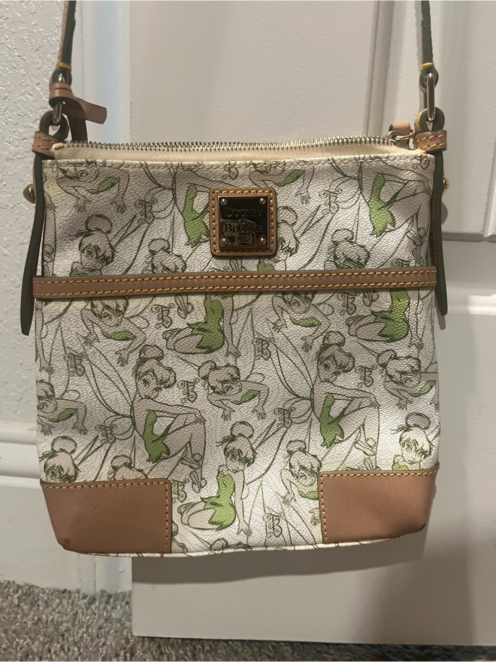 Dooney & Bourke Tinker Bell Crossbody Bag - White & Green